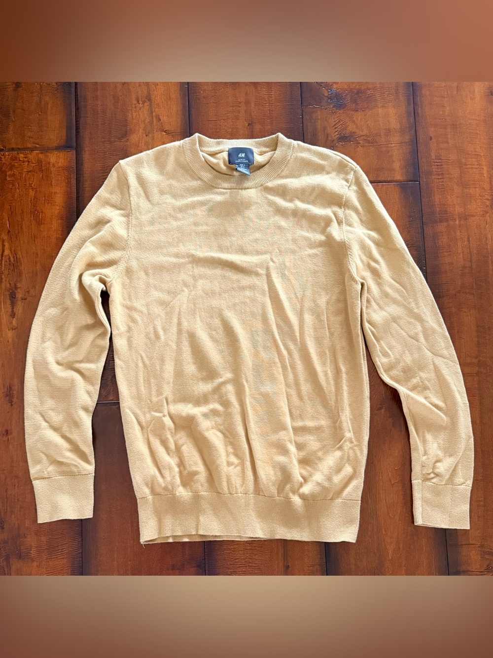 H&M Men's Crewneck Sweater in Caramel